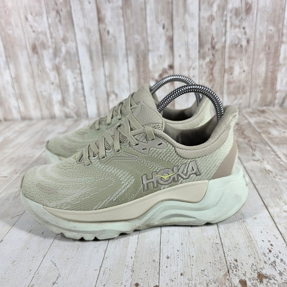 Hoka Arahi 8 Womens 6.5B Oat Milk Silver Sky Running Shoes 1168691-ORF Stability - Picture 4 of 8